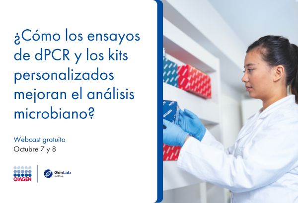 Webinar gratuito: PCR digital (dPCR) y kits especializados para análisis microbiano | Octubre 7–8
