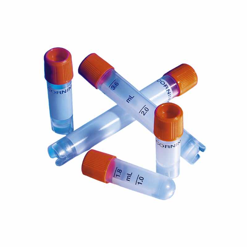 Crioviales Corning® con rosca externa, autosoportados